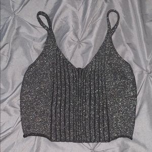 Shein Sparkly Crop Top
